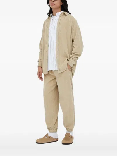 American Vintage Padow Corduroy Button-fastening Shirt In Neutral