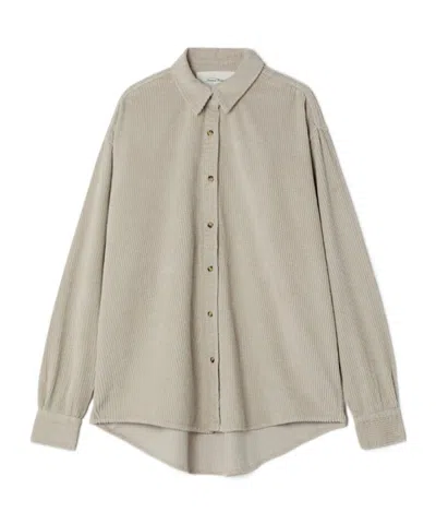 American Vintage Padow Shirt In Gray