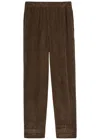 American Vintage Padow Straight-leg Corduroy Trousers In Brown