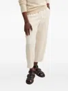 American Vintage Patch-pocket Drawstring Trousers In Neutral
