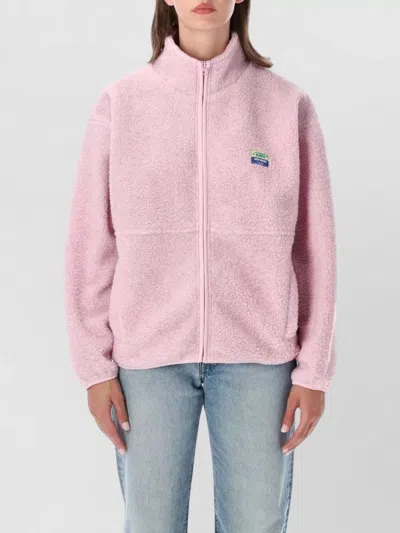 American Vintage Pile Coat In Pink