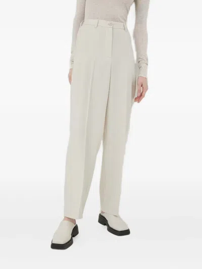 American Vintage Pleated-front Trousers In Neutral
