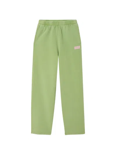 American Vintage Plizzy Straight-leg Track Pants In Green