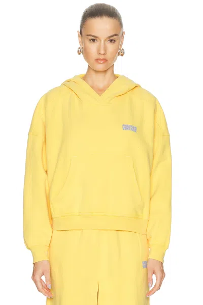 American Vintage Plizzy Sweatshirt In Yellow