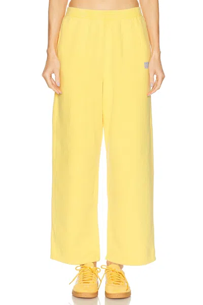American Vintage Plizzy Swetpant In Yellow