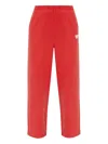 American Vintage Plizzy Track Pants In Red