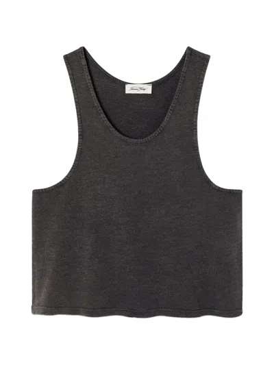 American Vintage Pojy Crew-neck Tank Top In Gray