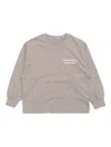 American Vintage Printed Long-sleeve T-shirt In Brown