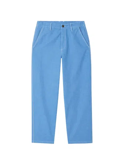 American Vintage Pusway Contrast-stitch Jeans In Blue