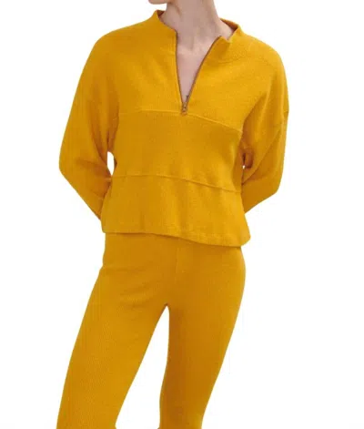 American Vintage Pyboo Sweatshirt In Mustard In Yellow
