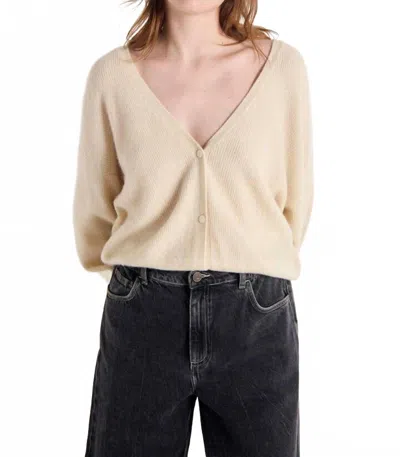 American Vintage Raxow Knit Cardigan In Beige In Neutral