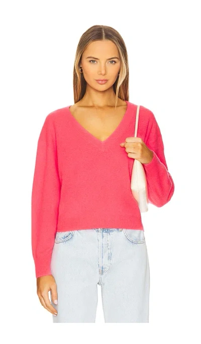 American Vintage Raxow Pullover In Fuchsia,pink