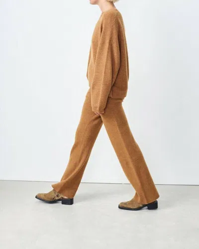 American Vintage Raxow Straight Leg Joggers In Brown