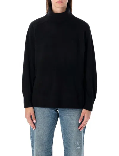 American Vintage Raxow Turtleneck Jumper In Black
