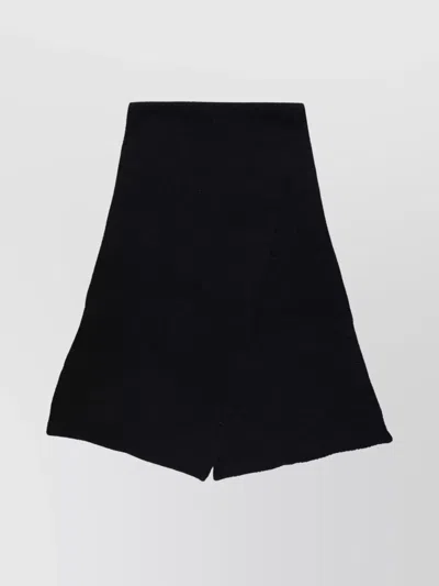 American Vintage Rectangular Soft Texture Scarf In Black