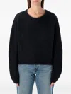 American Vintage Niby Knit Mohair Sweater In Black