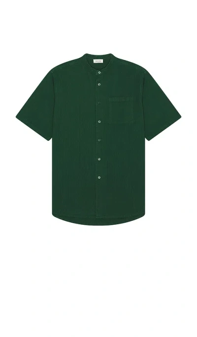American Vintage Rygybay Button Down Shirt In Green