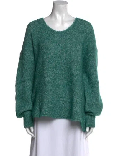 Pre-owned American Vintage Scoop Neck Sweater In Green