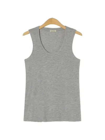 American Vintage Scoop-neck Tank Top In Gray