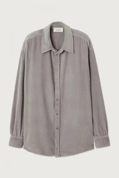 American Vintage Shirt Padow In Pebble In Grey