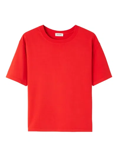 American Vintage Short-sleeve Fizvalley T-shirt In Red
