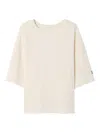 American Vintage Short-sleeve Round-neck T-shirt In Neutral