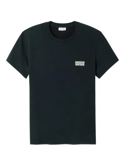 American Vintage Short-sleeve T-shirt In Blue