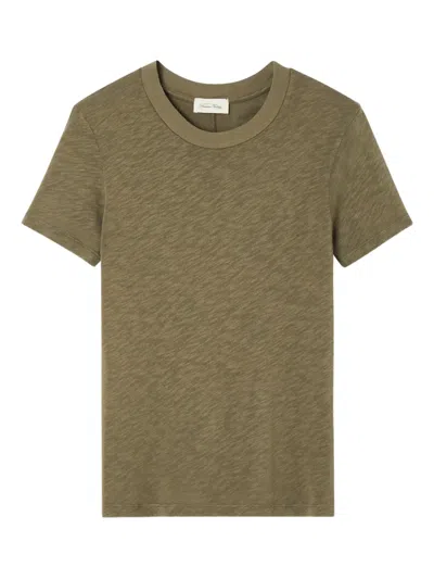 American Vintage Short-sleeved T-shirt In Green