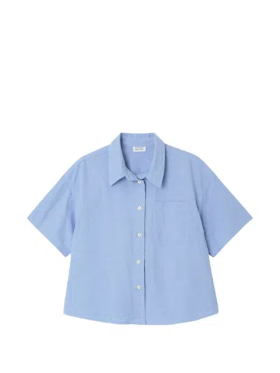 American Vintage Short-sleeve Feoly Shirt In Brown