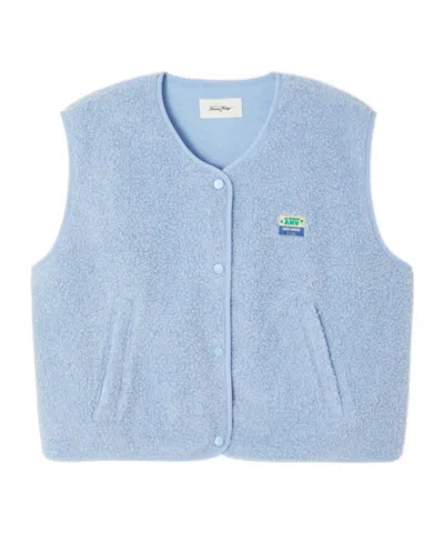 American Vintage Sleeveless Vest In Blue