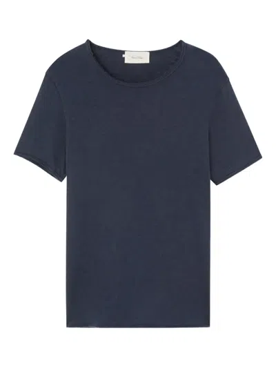 American Vintage Sonoma Raw-edge T-shirt In Blue