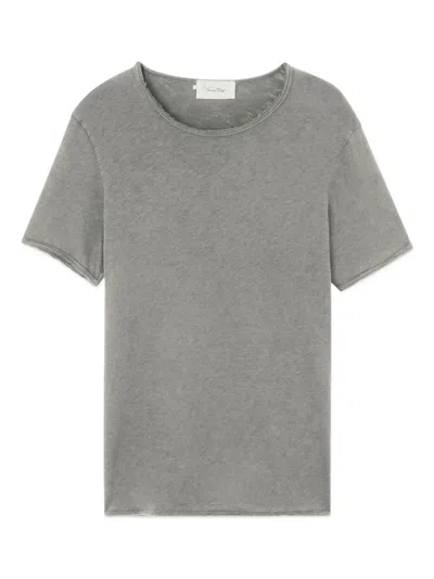 American Vintage Sonoma Raw-edge T-shirt In Gray