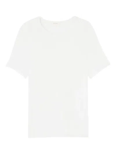 American Vintage Sonoma Raw-edge T-shirt In White