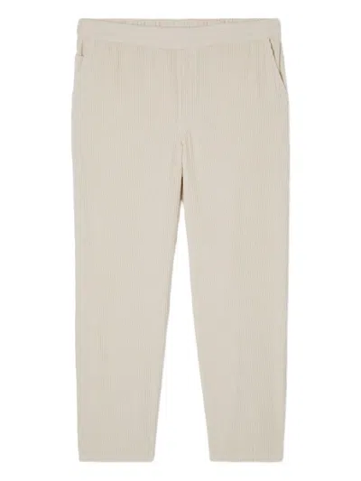 American Vintage Straight Corduroy Trousers In Neutral
