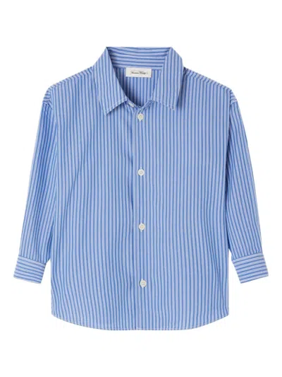 American Vintage Kids' Striped Shirt In Blue