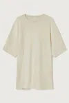 American Vintage T-shirt Bobypark In Ecru In White