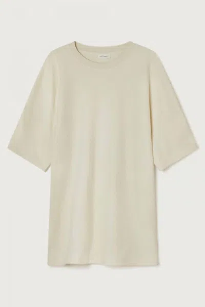 American Vintage T-shirt Bobypark In Ecru In White
