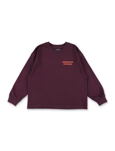 American Vintage T Shirts And Polos In Burgundy