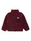 American Vintage Teddy Zip-up Jacket In Red