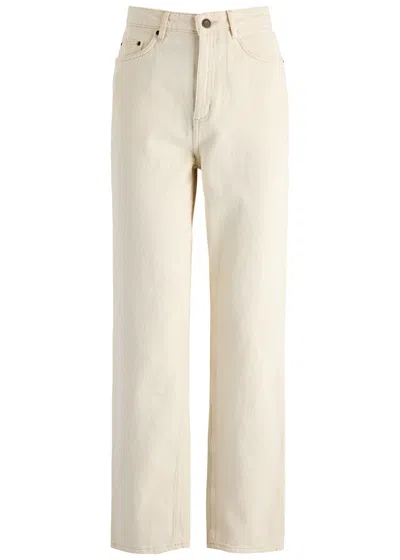 American Vintage Tineborow Straight-leg Jeans In Ecru