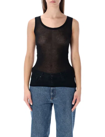 American Vintage Massachusetts Round-neck Vest In Gray