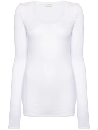 American Vintage Tp Massachusetts Top In White