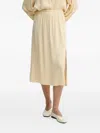American Vintage Unyl Elastic-waist Midi Skirt In Neutral