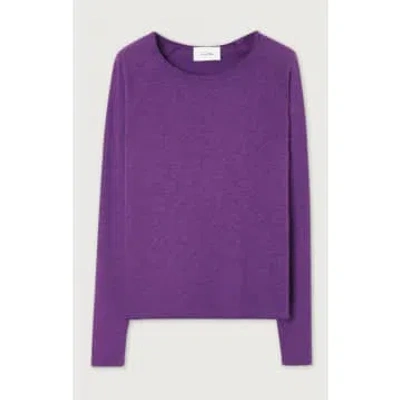 American Vintage Vintage Ultraviolet Sonoma Long Sleeved Womens T Shirt In Purple