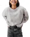 American Vintage Vito Crewneck Sweater In Gris Clair Chine