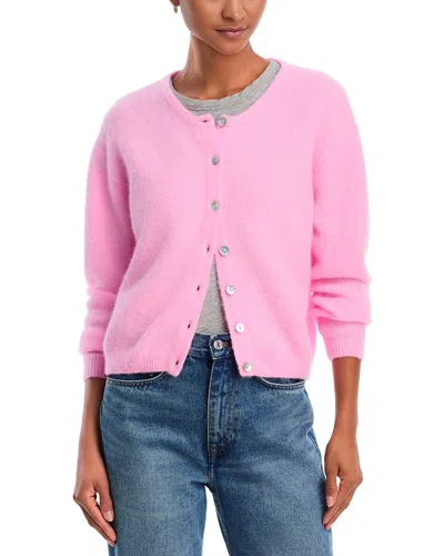 American Vintage Vito Long Sleeve Cardigan In Pink