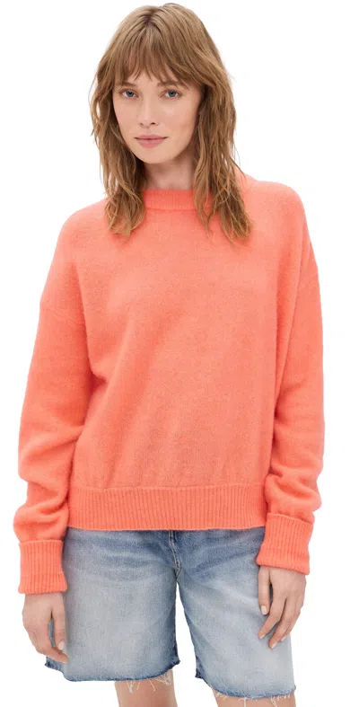 American Vintage Vito Sweater Saumon Chine Sauchi In Orange