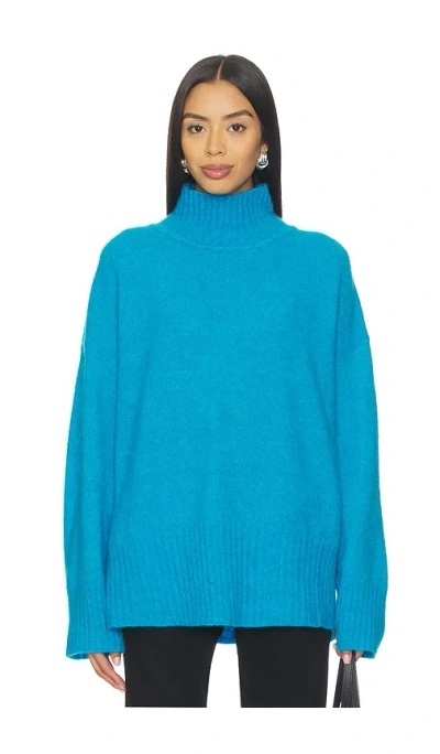American Vintage Rollkragenpullover Vito In Blue