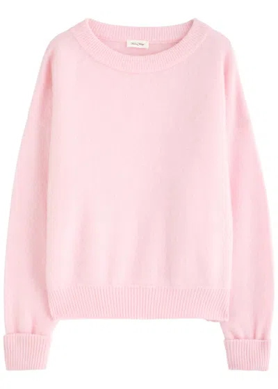 American Vintage Vitow Brushed-knit Jumper In Light Pink