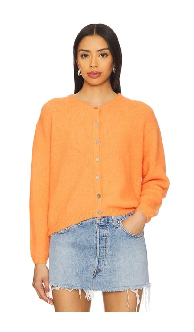 American Vintage Vitow Cardigan In Orange